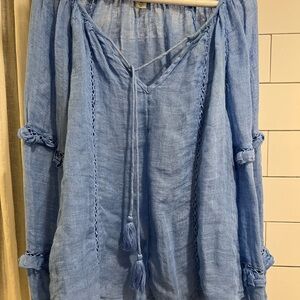 Sundance Linen boho blouse